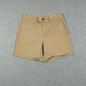 GAP Khaki Flat Front Chino Shorts Womens 28 Pockets Casual Summer